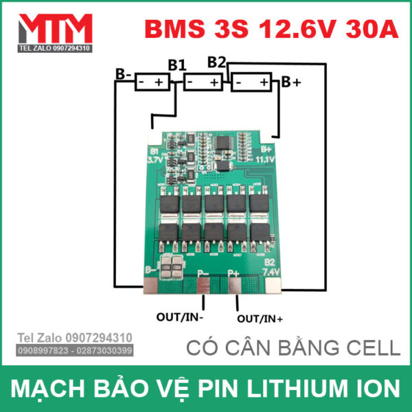 so do ghep pin 3S mach 30A co can bang