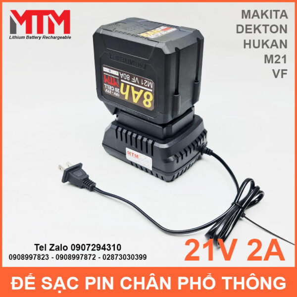su dung bo sac pin 21V chan pho thong