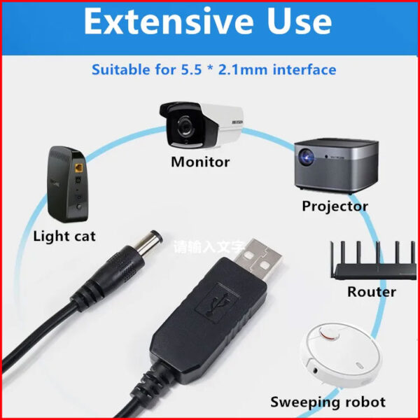 su dung day doi nguon USB to DC