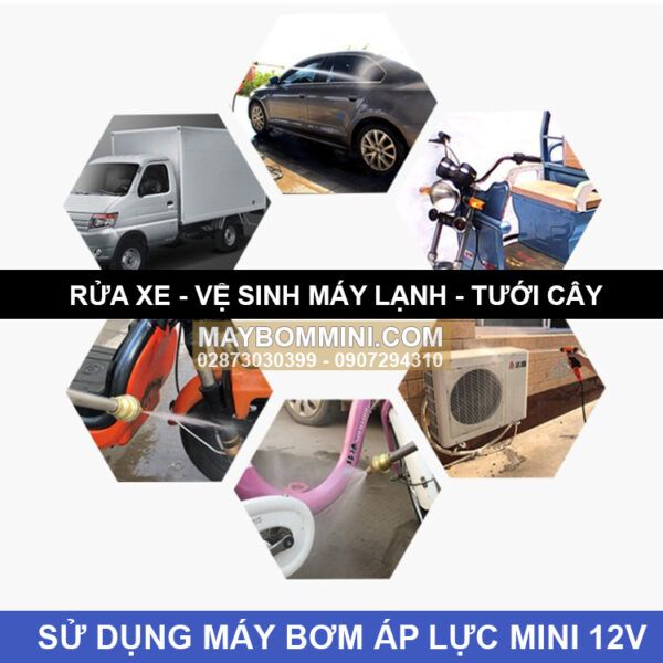 su dung may bom ap luc mini 12v Maxpumps