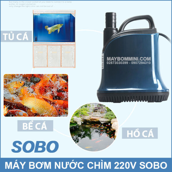 su dung may bom chim ho ca be ca tu ca