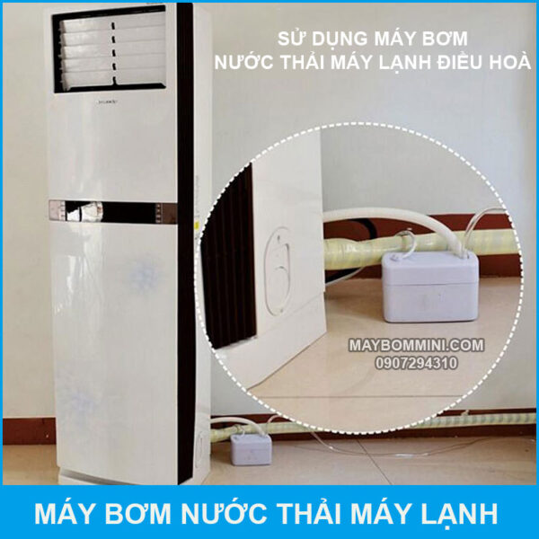 su dung may bom nuoc thai may lanh may dieu hoa dung