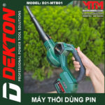 su dung may thoi bui DEKTON D21 MTB01 pin sac