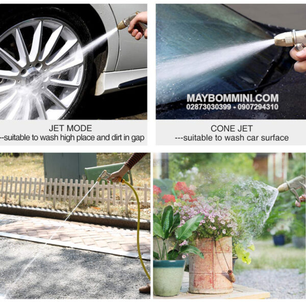 su dung sung xit ap luc tuoi cay rua xe