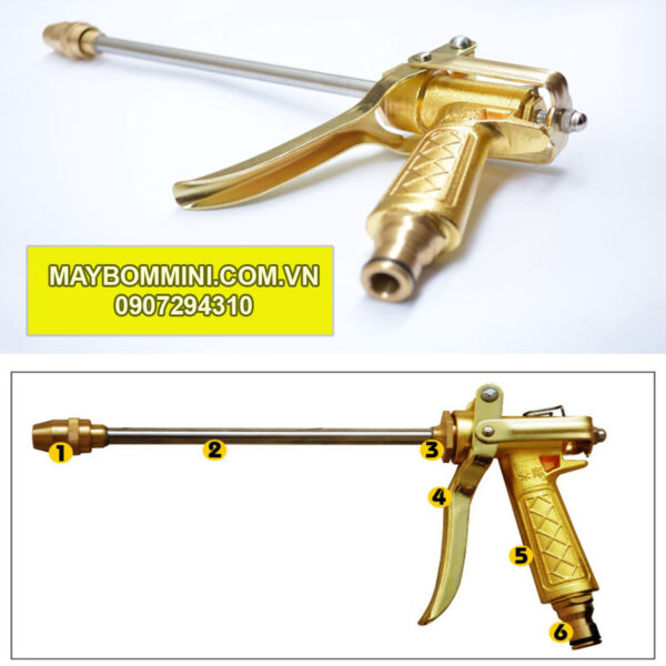 sung rua xe vang chinh tia