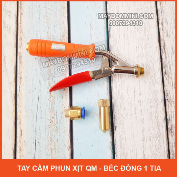 tay cam phun xit QM bec dong trung mot tia