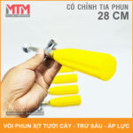 tay cam va chinh tia phun voi xit 28cm