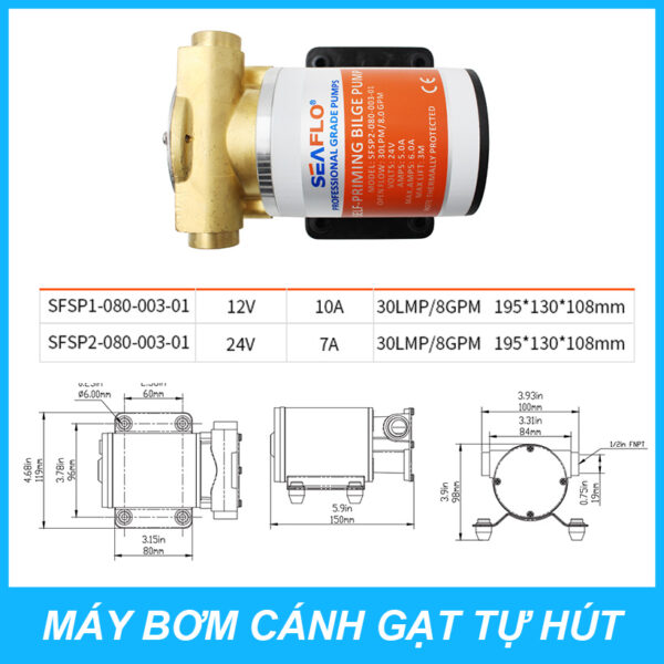 thong so ky thuat may bom canh gat