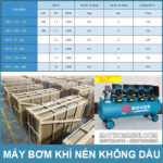 thong so may bom khi nen khong dau Rover