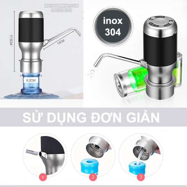 thong so va huong dan su dung voi bom binh nuoc