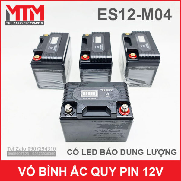 vo binh ac quy pin 12v ES12 M04 chinh hang