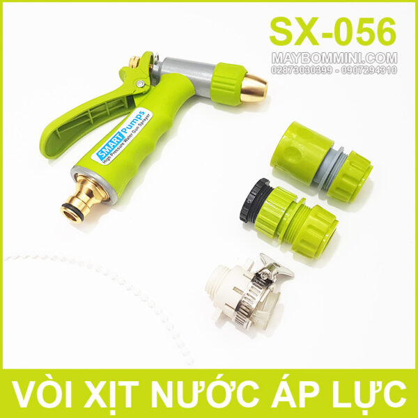 voi xit nuoc ap luc tuoi cay rua xe SX 056