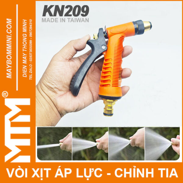 voi xit nuoc rua xe tuoi cay ap luc chinh tia KN209 dau noi nhanh ong