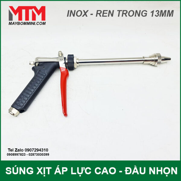 voi xit rua xe tuoi cay ve sinh may lanh inox QM dau nhon